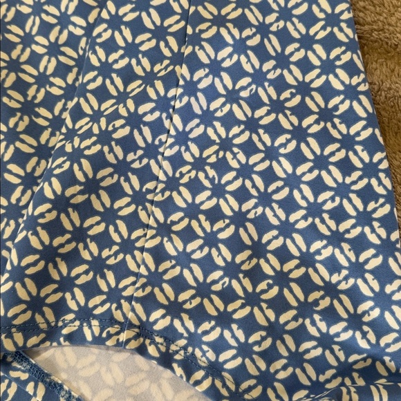 J. McLaughlin NWT Cagney Pullover Blue and White Geometric Long Sleeve Dress - Picture 13 of 13